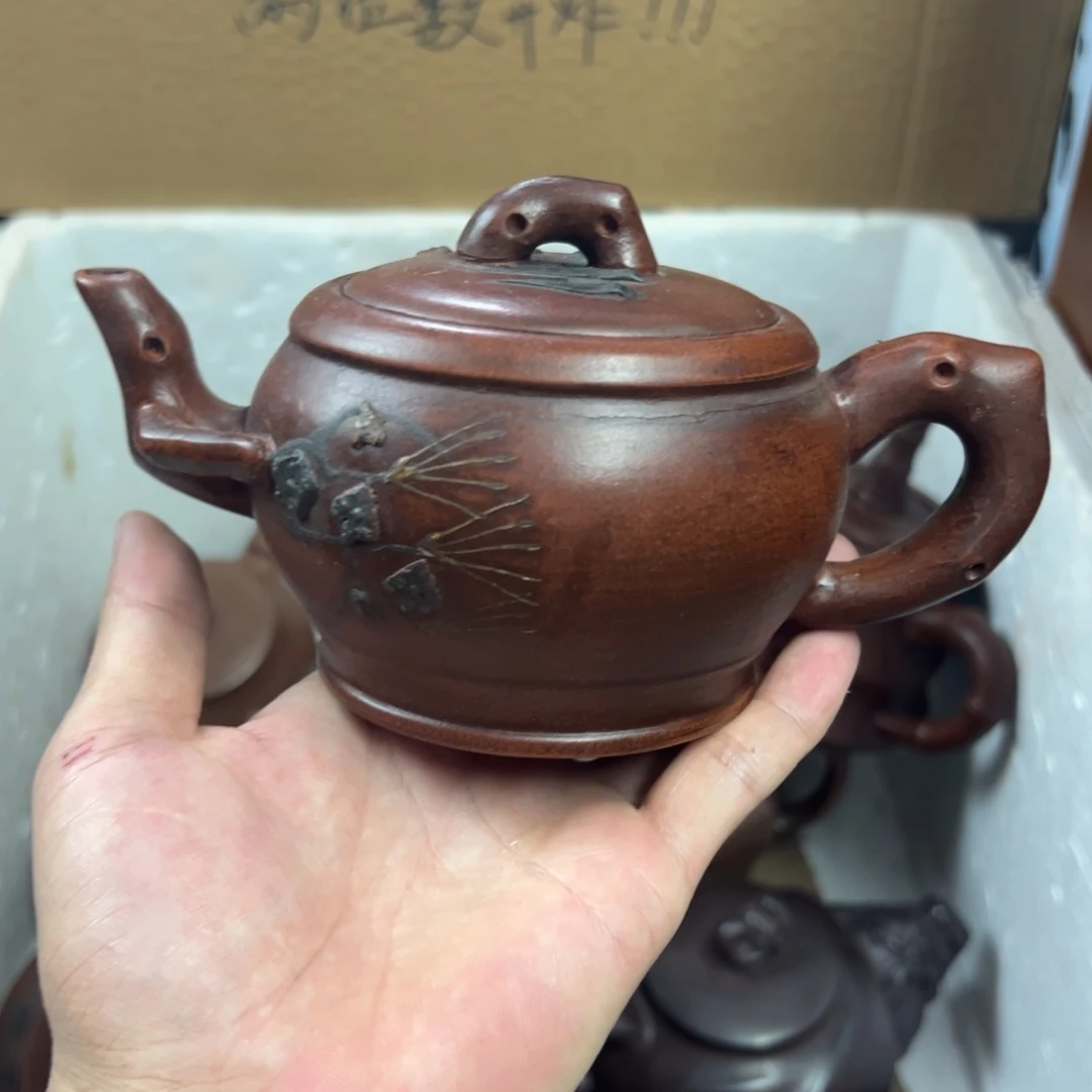 紫砂茶壶宜兴原矿紫砂壶350毫升容量