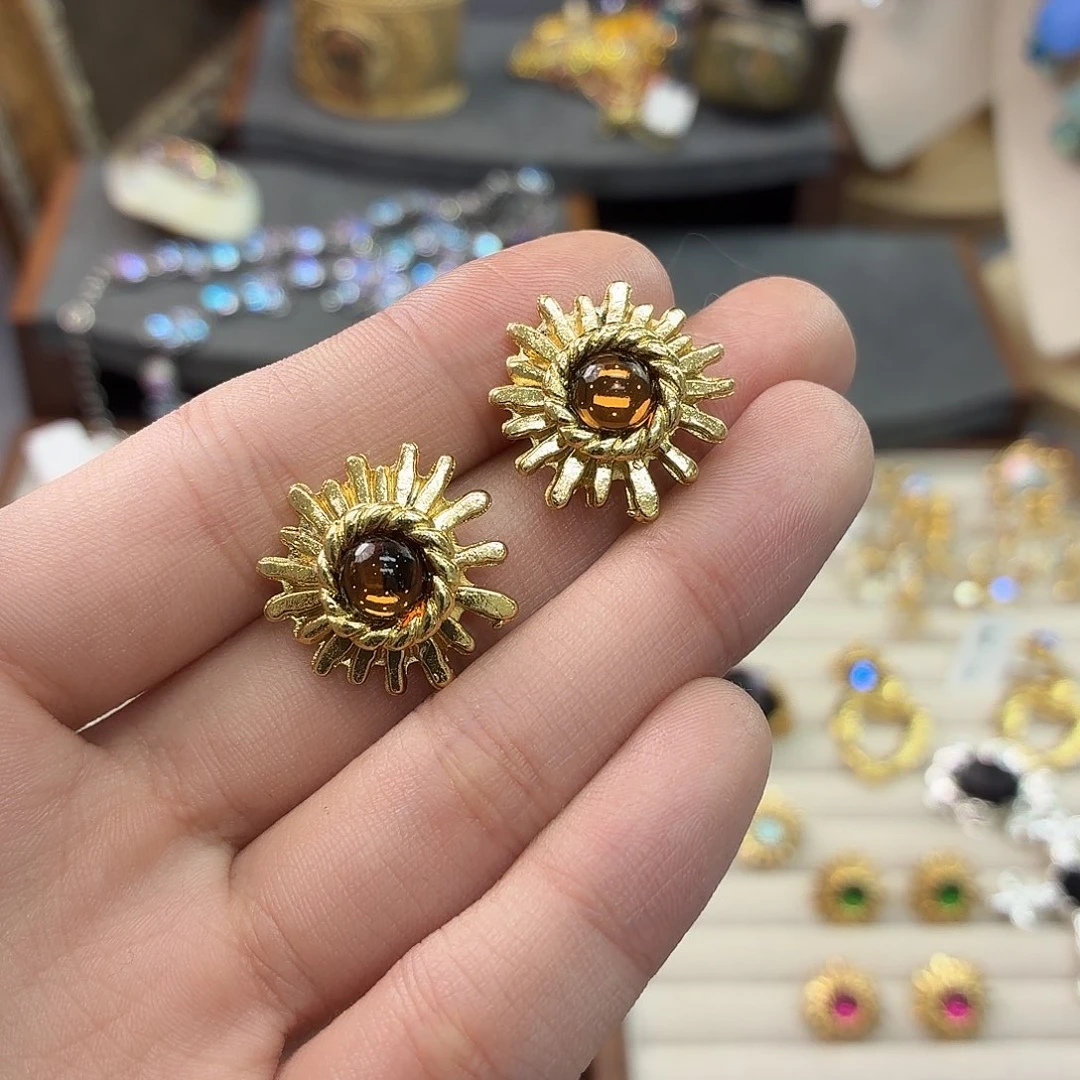 美***举琉璃合金合金Gavilane 耳针 不退换