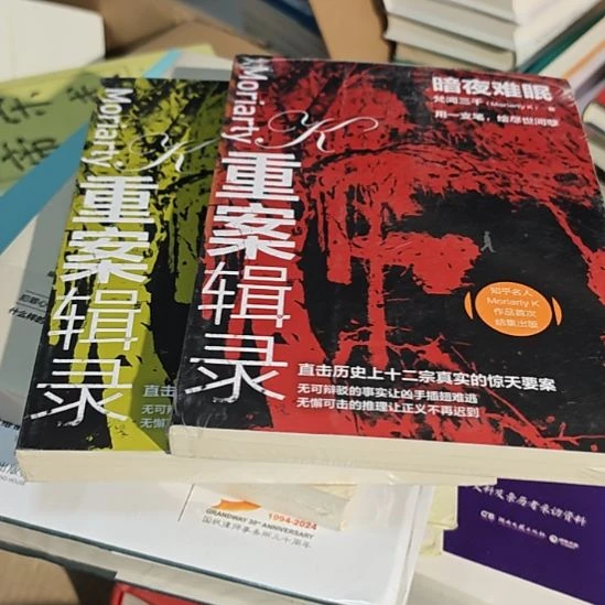 重案记录，两本一套，塑封，正版全新