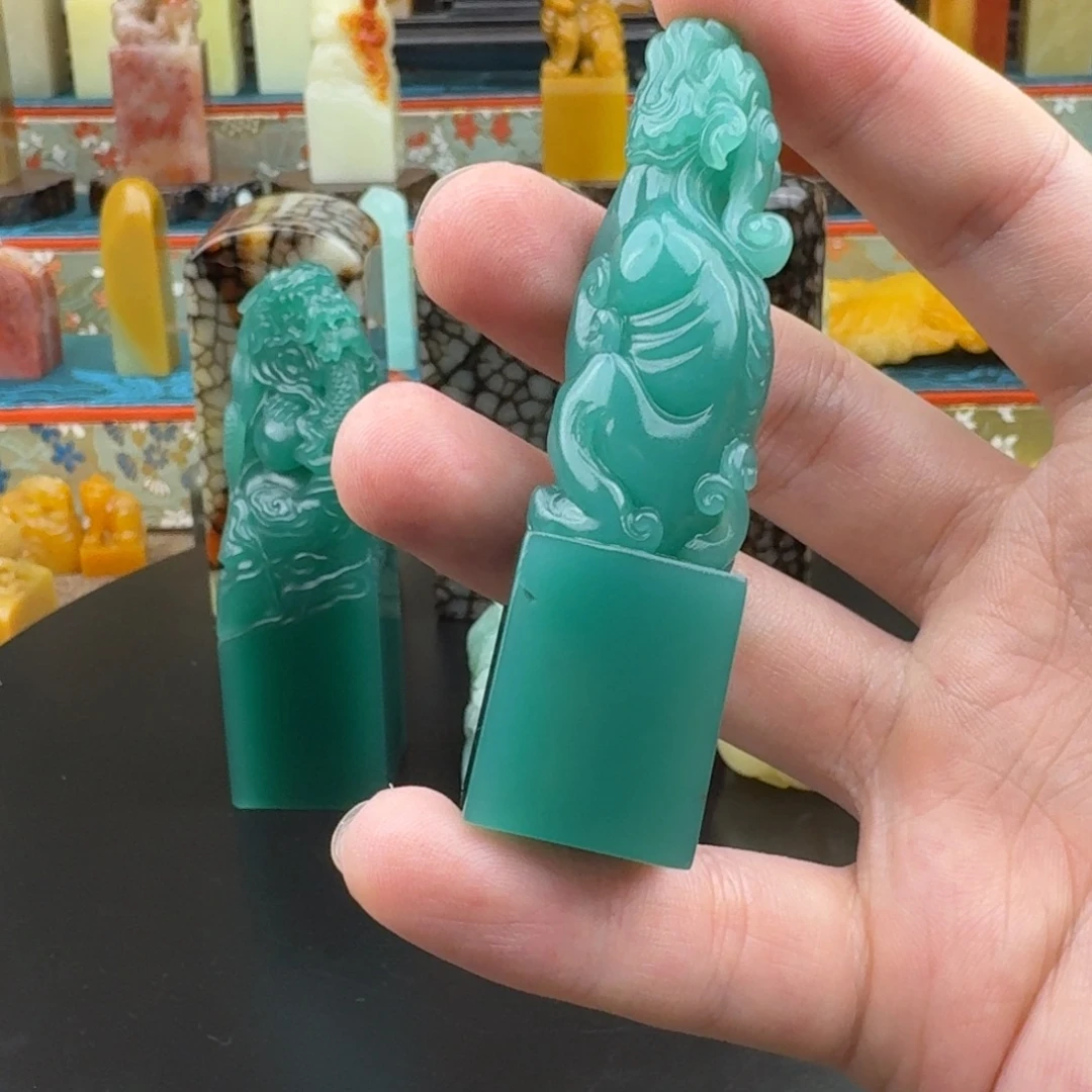 暴***尔印石寿山石雅安绿120