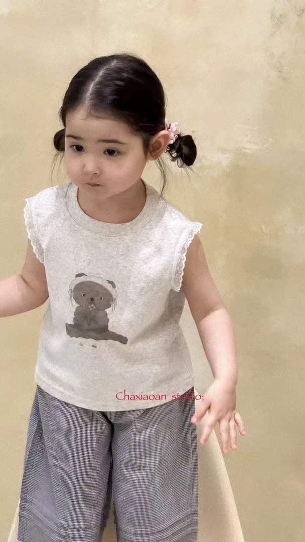 夏款-茶小安-小熊上衣-X52886
