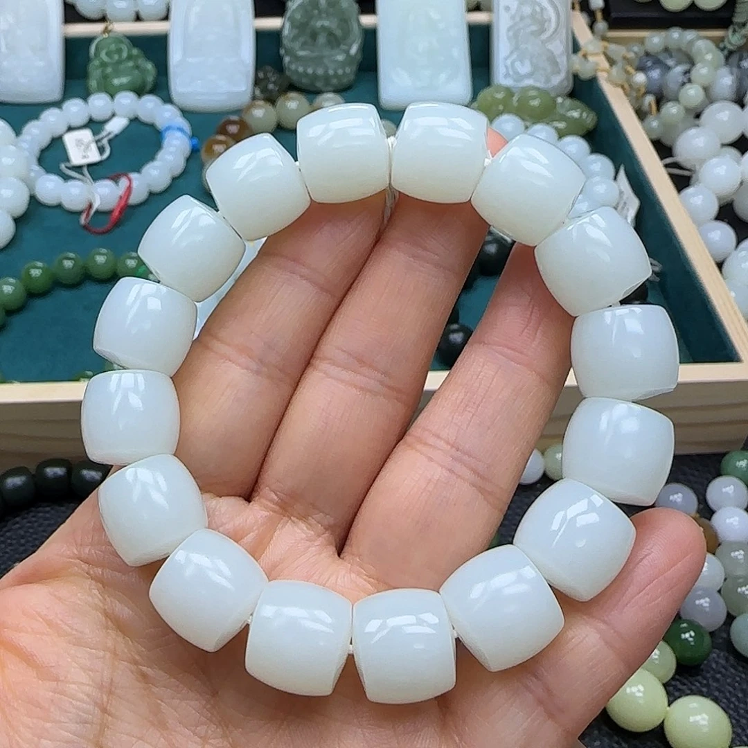 和田玉未镶嵌手串