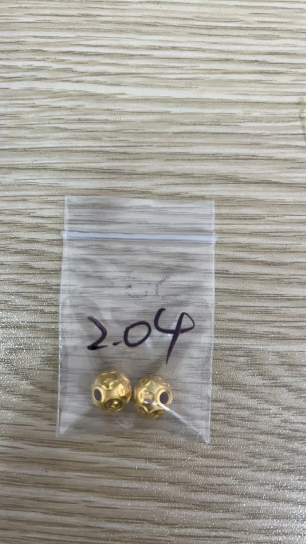 足金999 转运珠*2