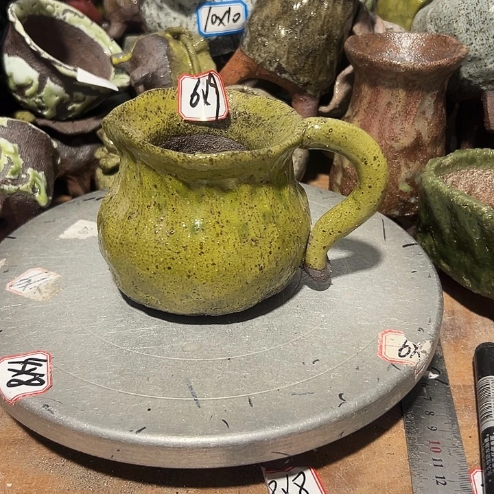 粗陶花盆，现在都手工花盆，