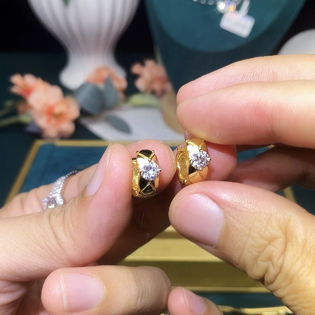 吊坠925银合成碳硅石