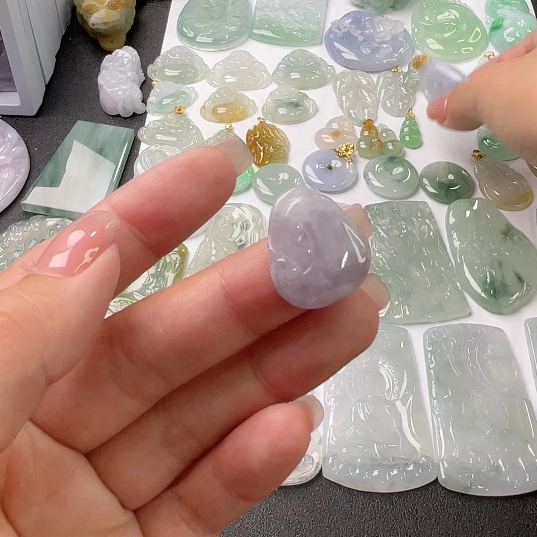 翡翠未镶嵌吊坠(不含链)挂件