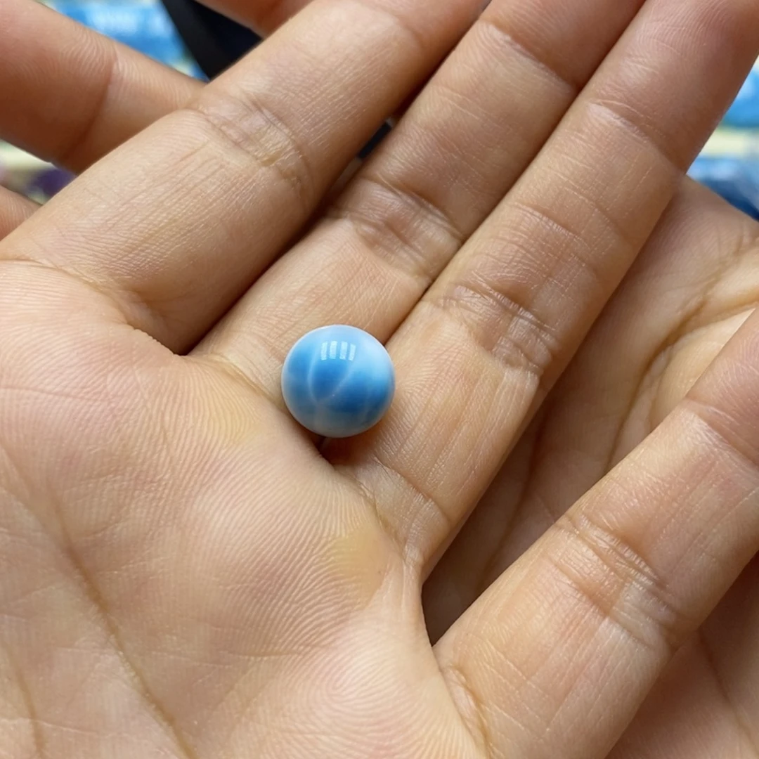针钠钙石（海纹石）颈饰未镶嵌苹