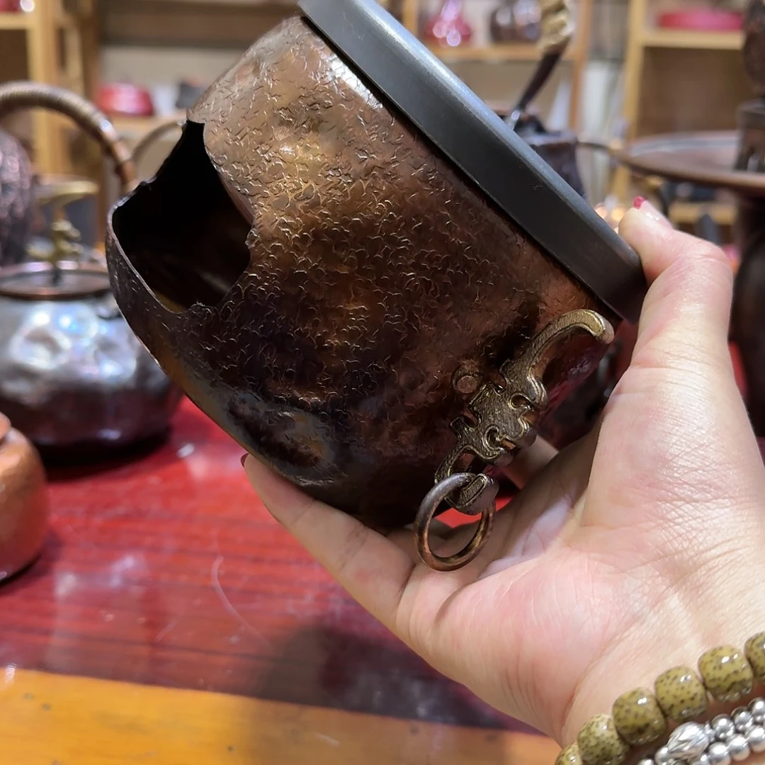 紫铜手工制作摆件一个