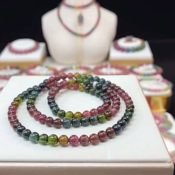 手链碧玺未镶嵌5.6mm±