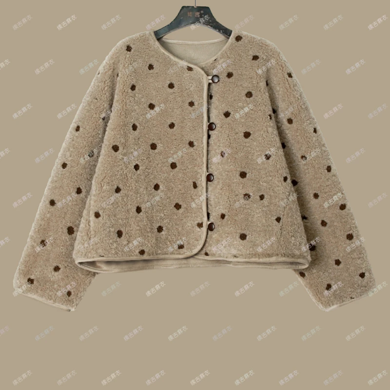 原创设计24-2073【皆得所愿】气质休闲百搭秋冬加厚保暖毛毛外套