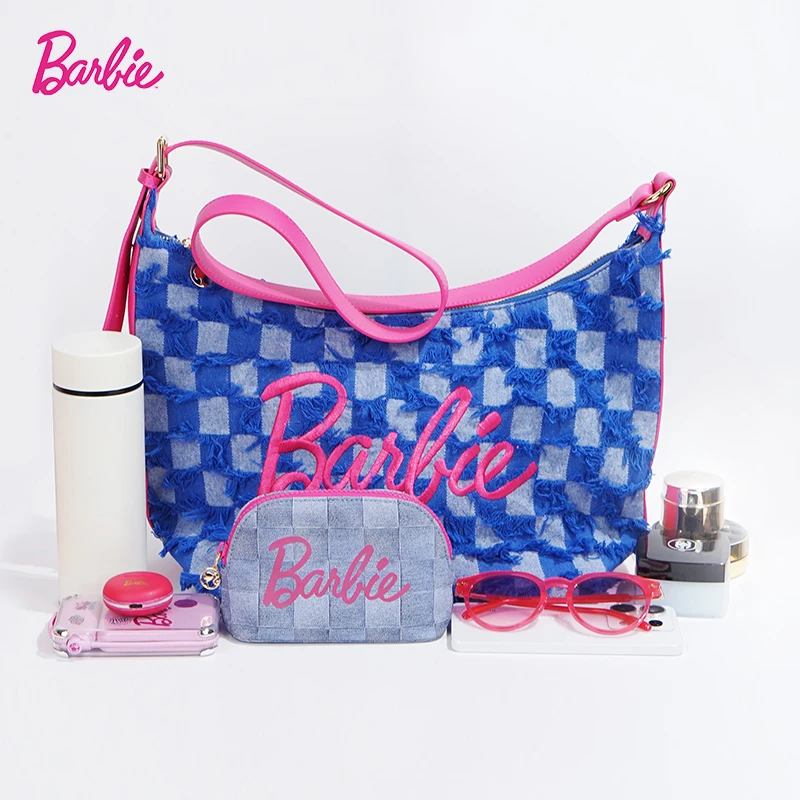 BARBIE/芭比【Barbie芭比官方正品】Barbie芭比香风牛仔流苏托特包