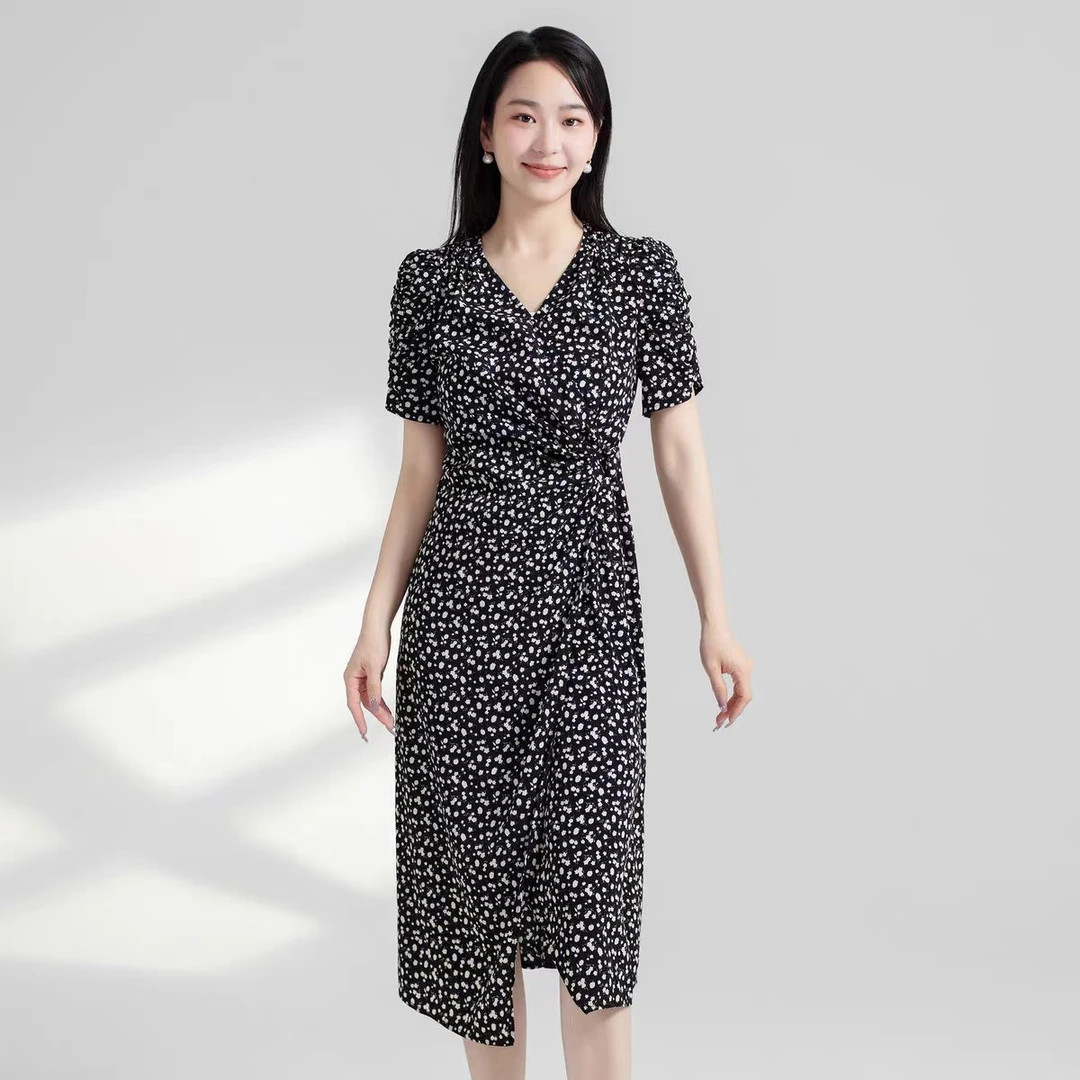 S540【专属】淑女波点设计感收腰气质显瘦连衣裙RS-QH25BL449-1