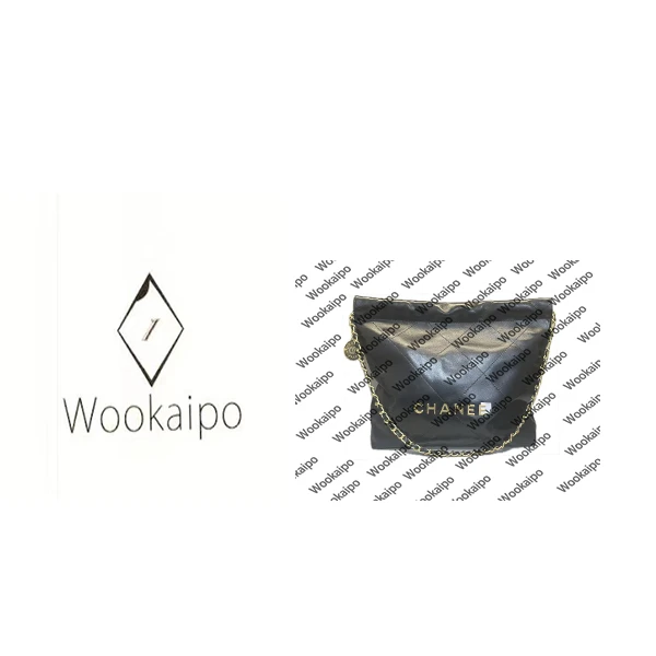 Wookaipo2025新款头层牛皮亮面垃圾袋单肩包5333