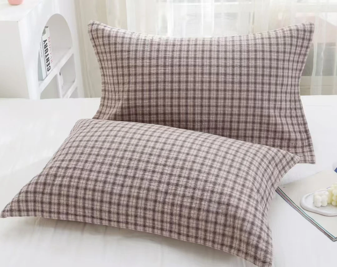 【清韵】52*78cm枕巾舒适亲肤柔软纱布枕巾一对装 四季可用