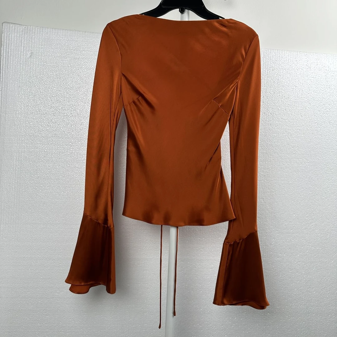 199女士衬衫衬衣休闲时尚夏季潮流百搭薄款印花翻领春季春季简约