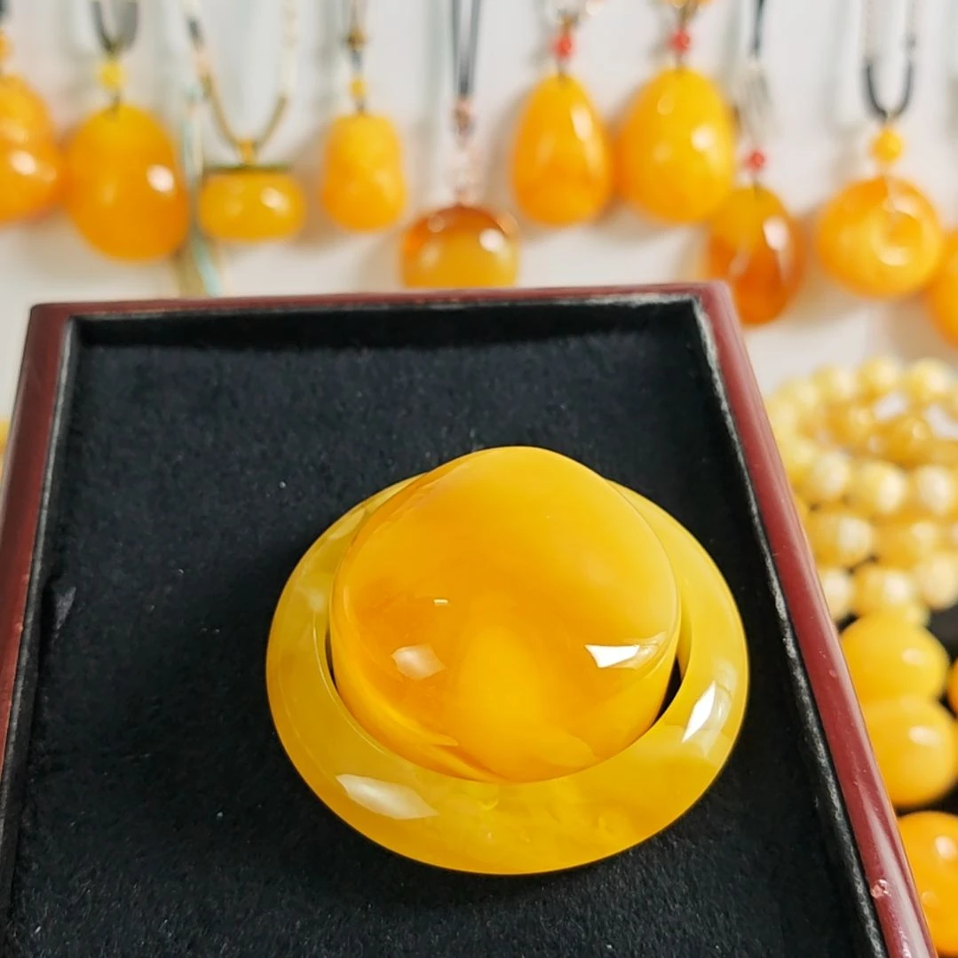 未镶嵌蜜蜡手镯手镯54。十