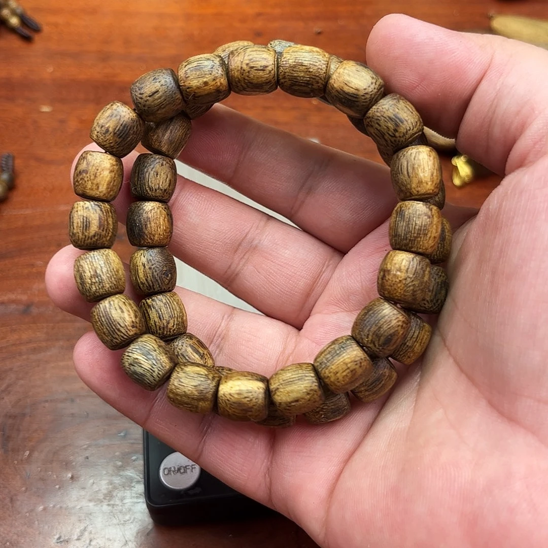 手串沉香奇楠沉香卡1.0鼓珠单圈多样性发一