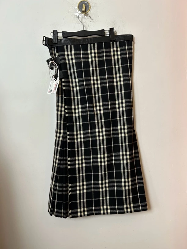 95新 BURBERRY/博柏利 Burberry格纹鱼尾裙95新