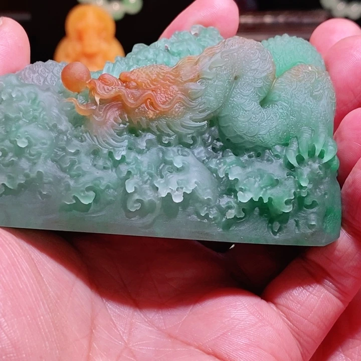 平***淡石英质玉未镶嵌吊坠(不含链)