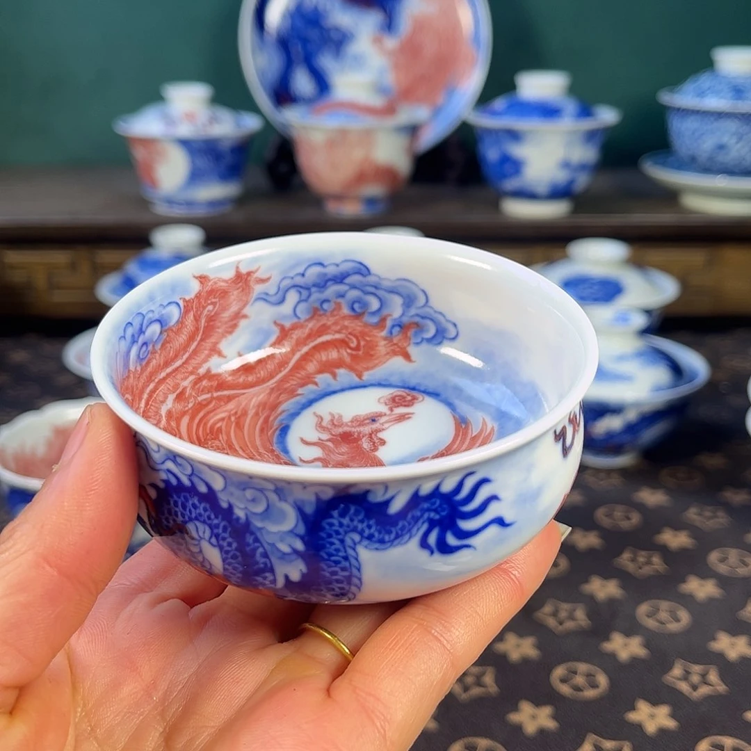 瓷片景德镇市自成堂手工手绘