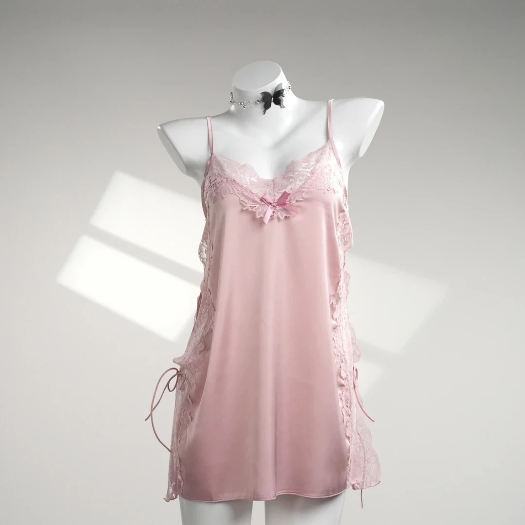 密恋【梦幻】大码130-160女士系列新款性感纯色吊带连衣裙