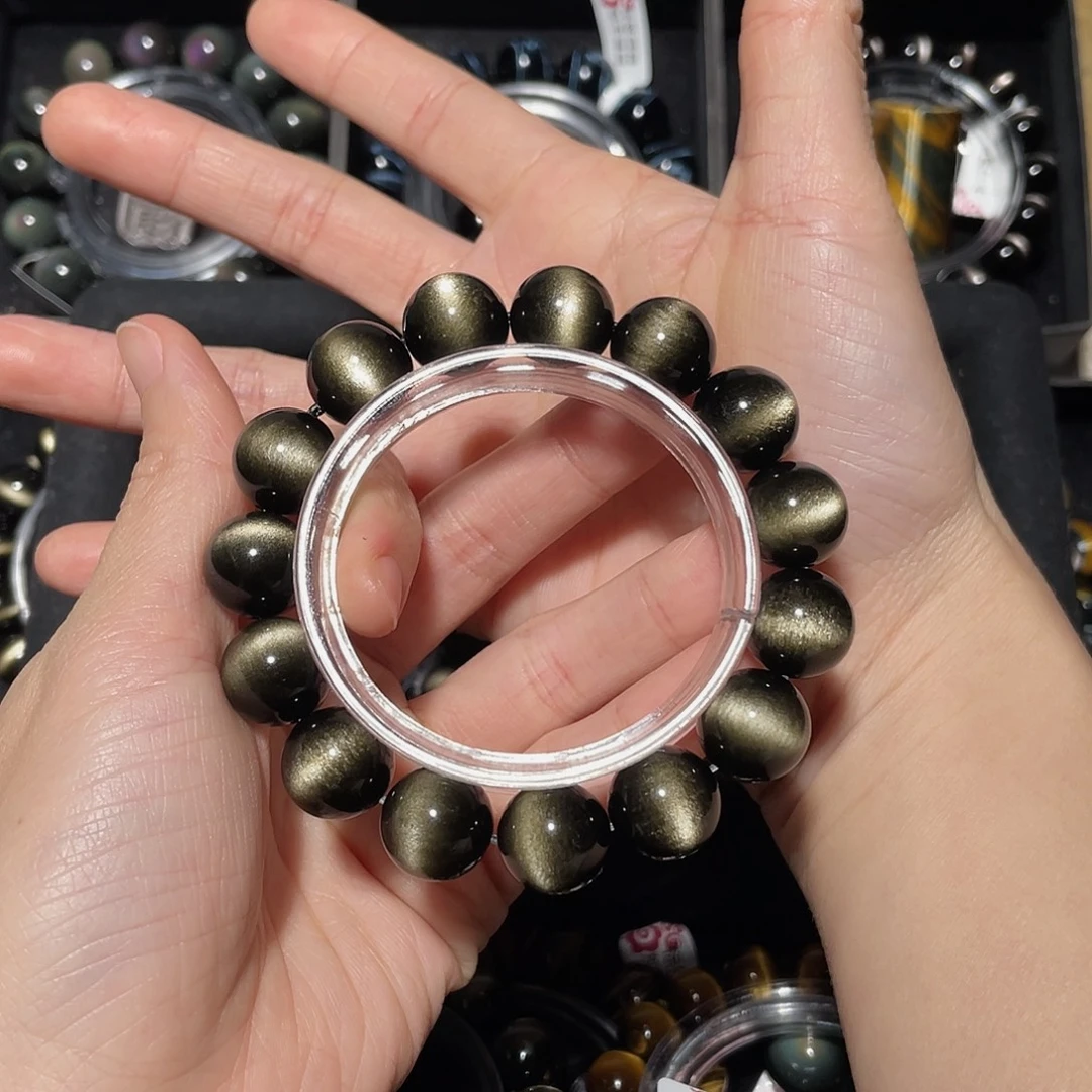 代***C黑曜岩未镶嵌手链