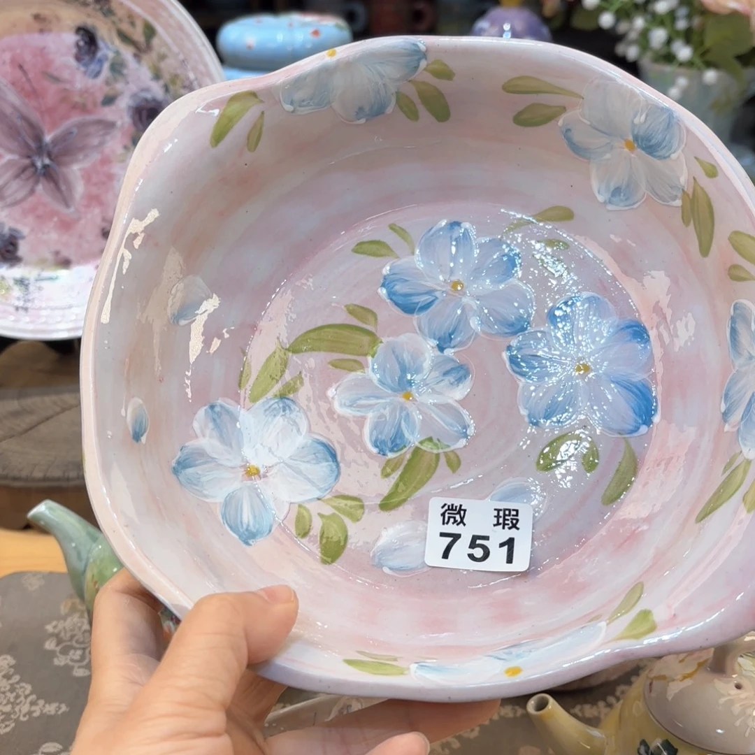 景德镇手绘高温釉下彩陶瓷茶具