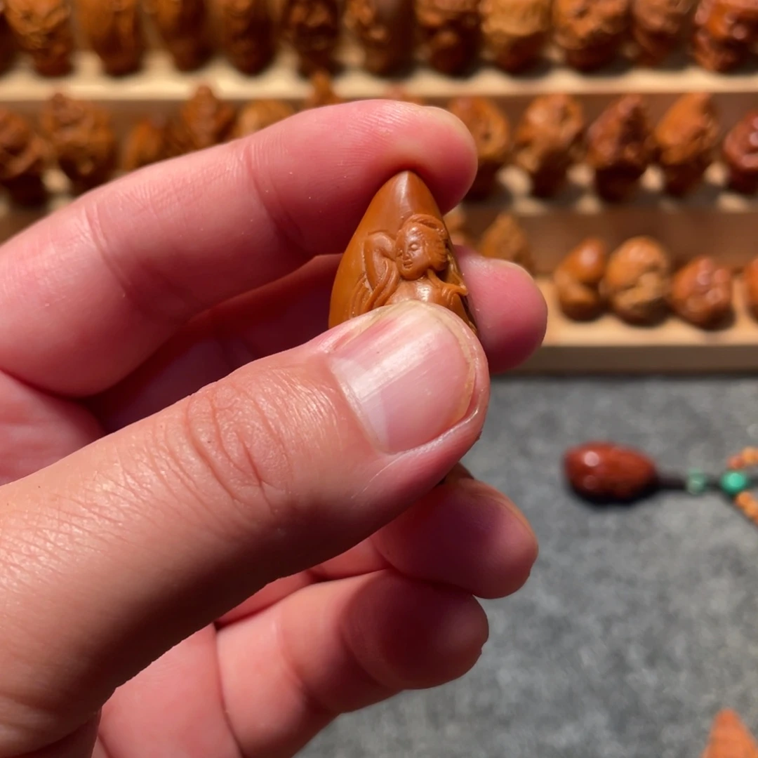 橄榄核手串/手链浮雕美女942