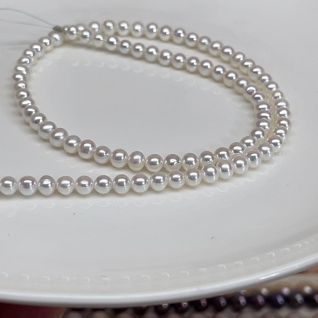 颈饰淡水珍珠银S925镶嵌4.5毫米