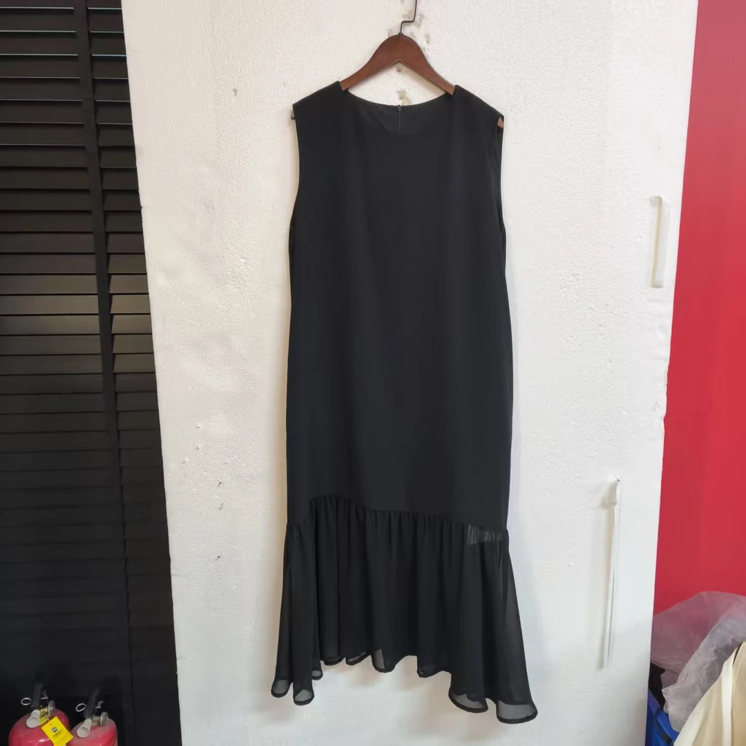 进口重磅醋酸无袖连衣裙E30