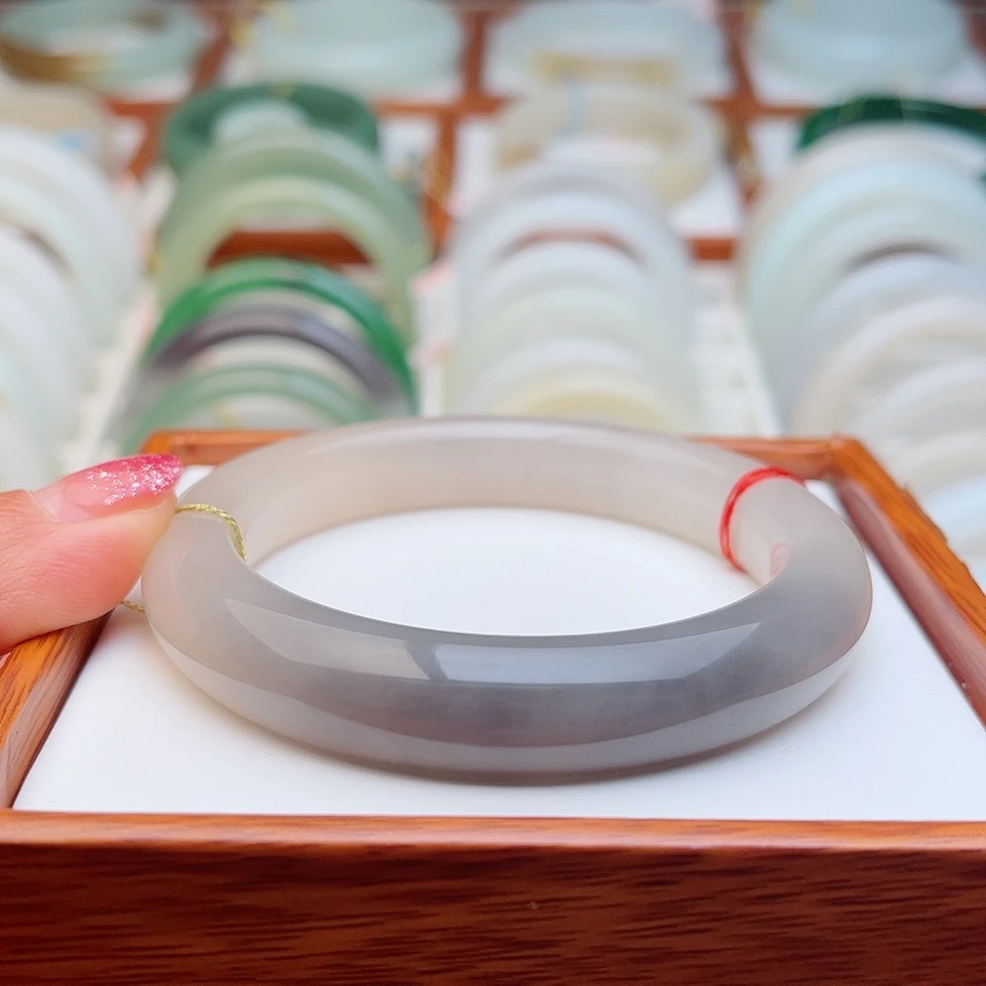 和田玉未镶嵌手镯57.3