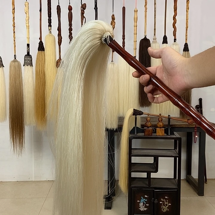 纯手工制作马尾拂尘