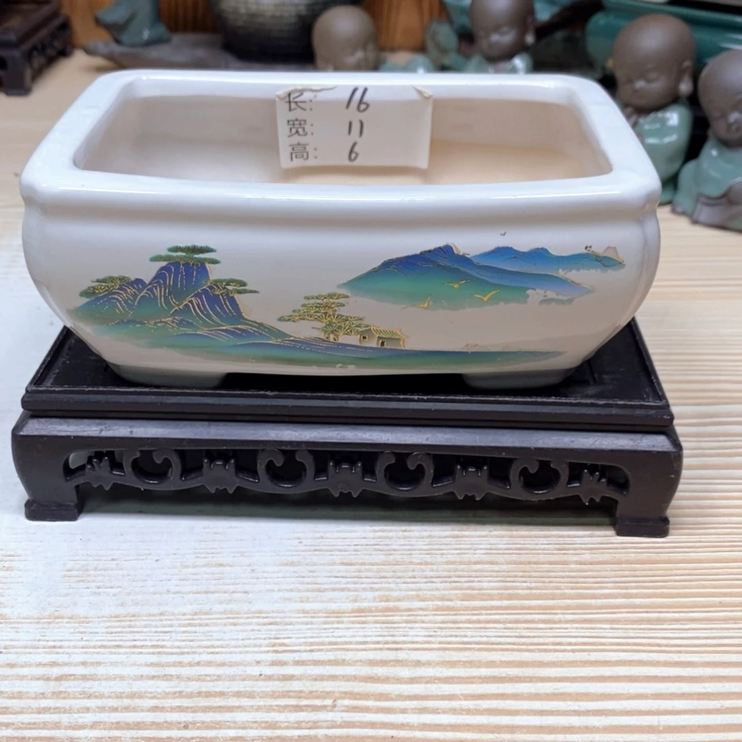 紫砂花盆陶瓷艺术花盆陶瓷