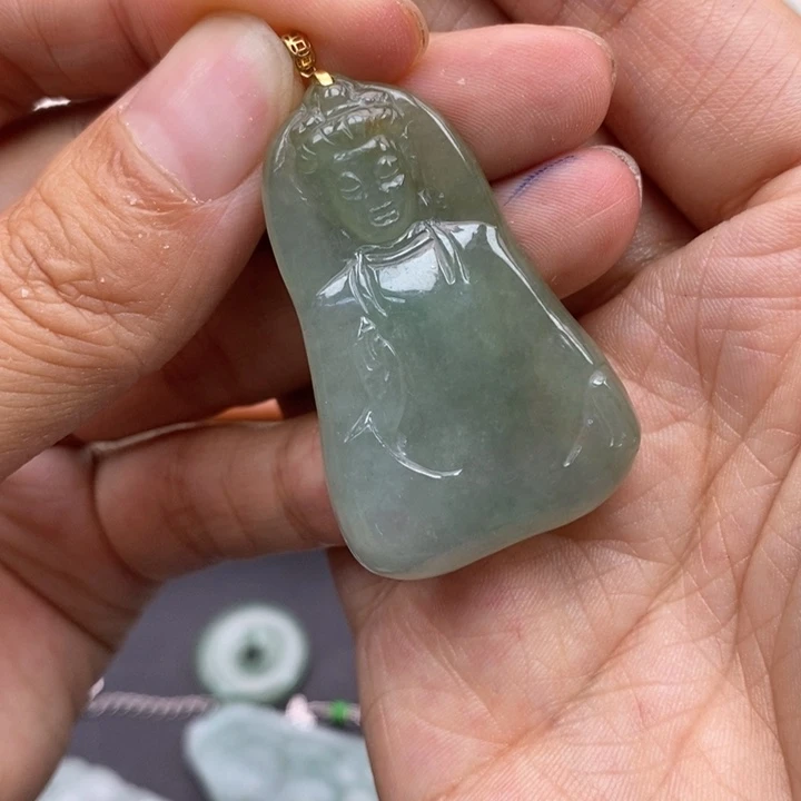 翡翠未镶嵌吊坠(不含链)古***集9894