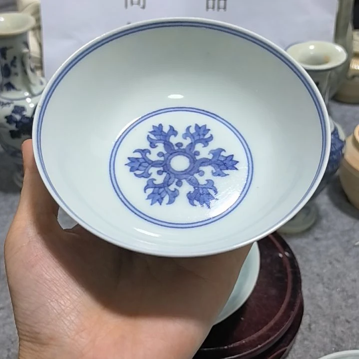 好***欢青花碗一个全品大