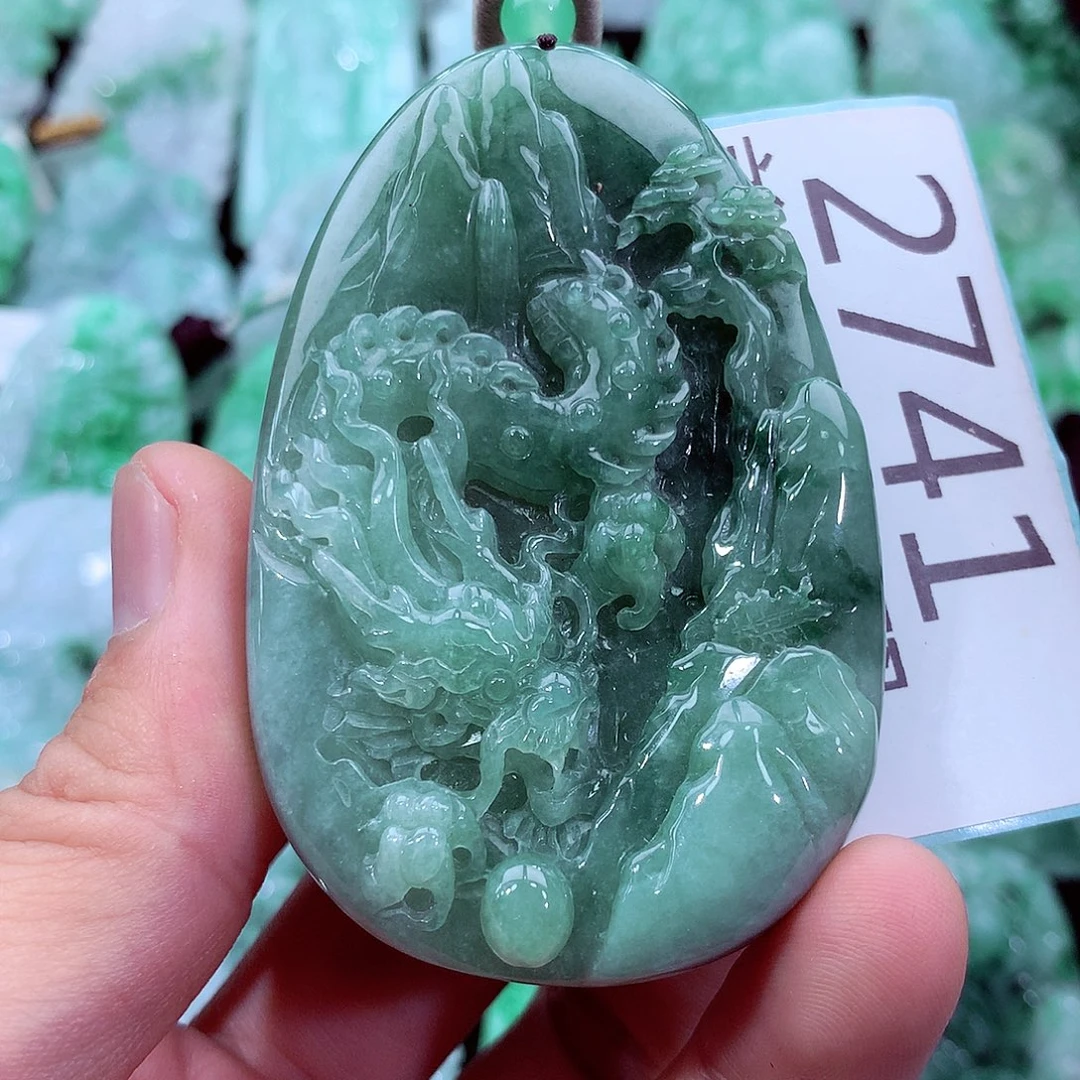 翡翠未镶嵌吊坠(不含链)