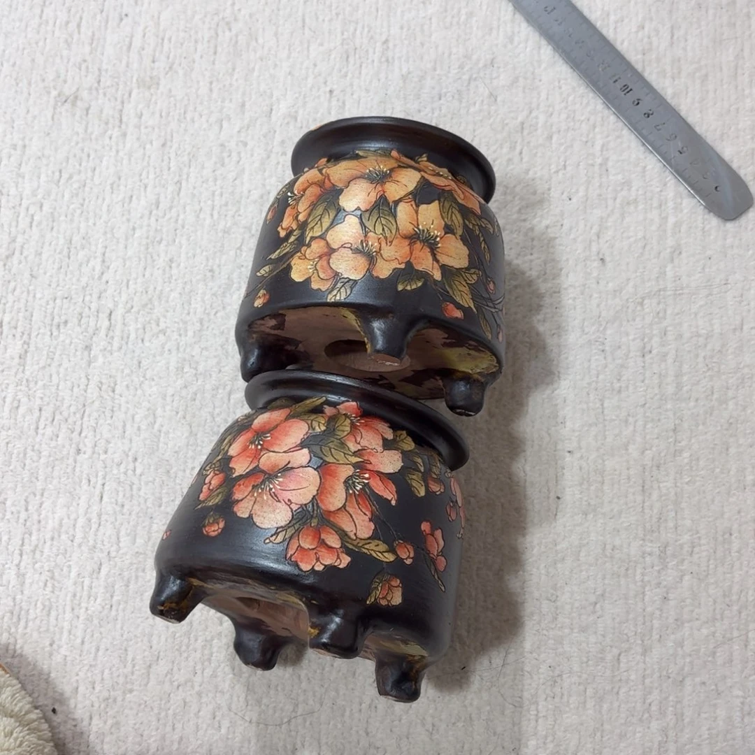 冰***雪花盆紫砂陶瓷多肉花盆精品