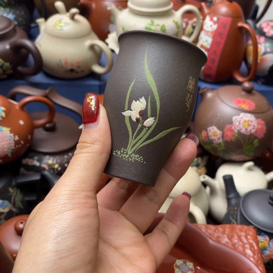 紫砂茶杯紫砂主人杯60cc