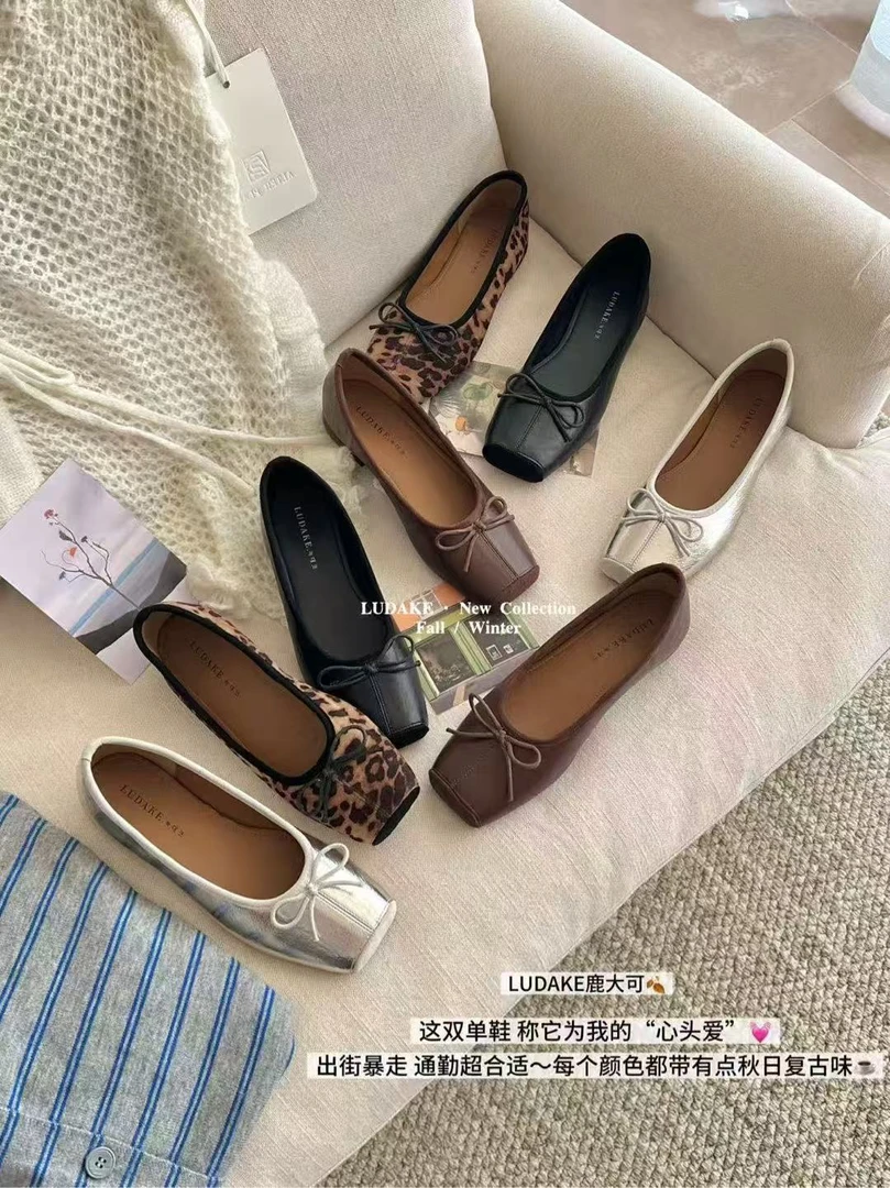 2025女鞋新款!玛丽珍通蝴蝶结百搭包平底四季热卖款