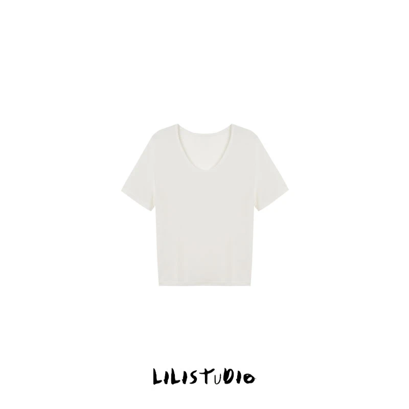 PCNY「胶囊T」不理理春夏新款女装时尚舒适自带凉感短袖简约百搭T恤