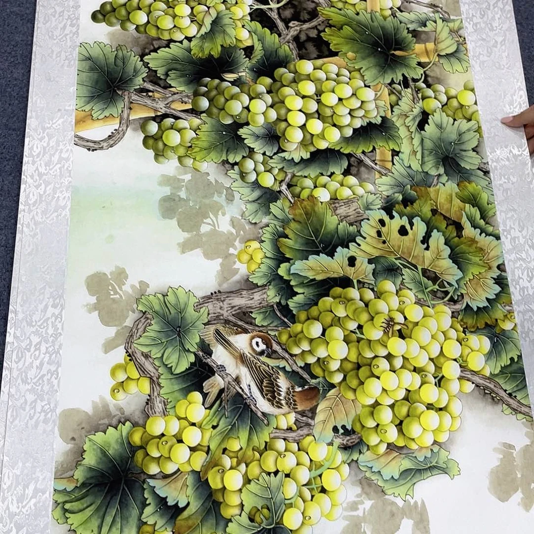 国画作品小姐姐放漏…