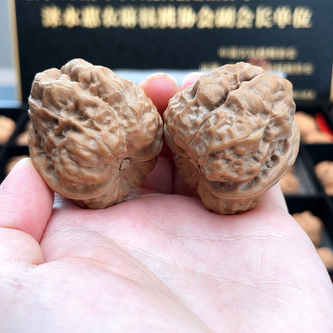 把件文玩核桃延庆肌肉蛙三开背疙瘩纹立体度A3808