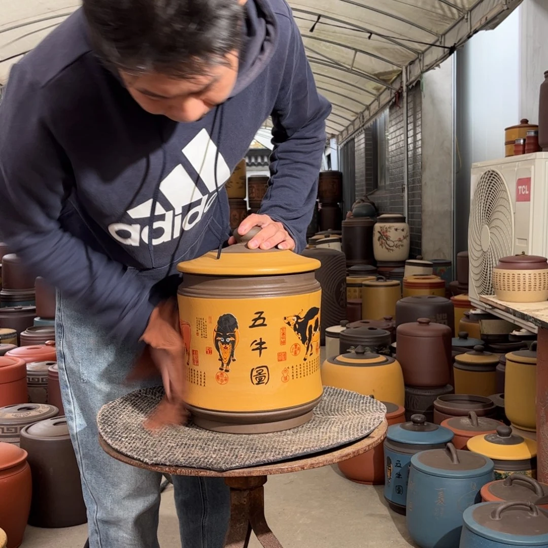紫砂茶叶罐8 饼茶叶罐
