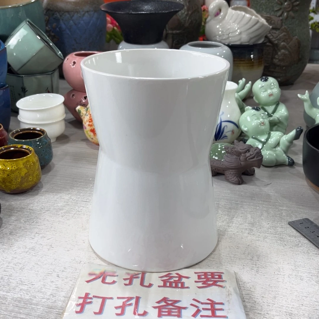 陶瓷绿植多肉微瑕花盆口径14*19