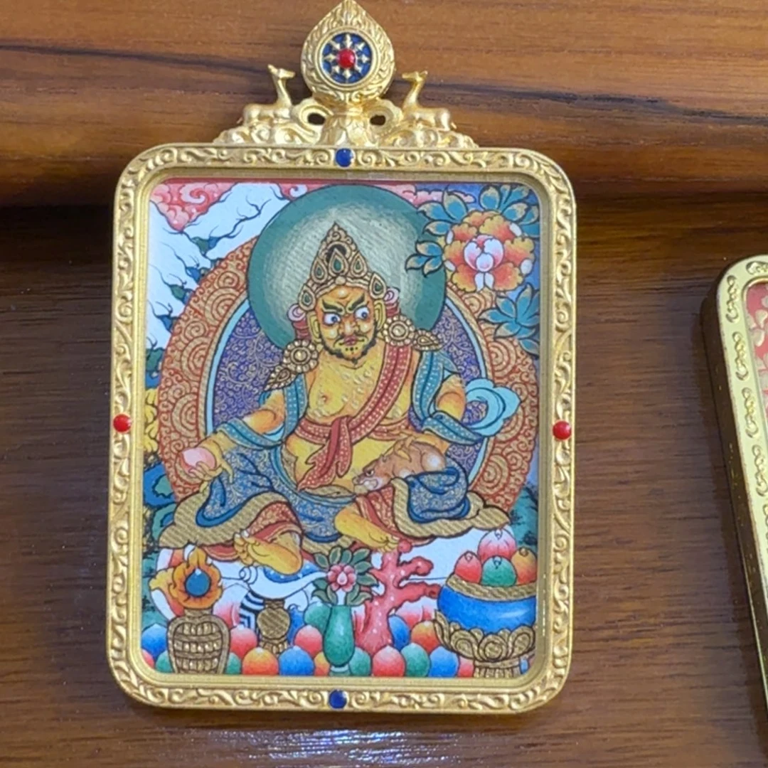 卷轴画黄财神热贡精品