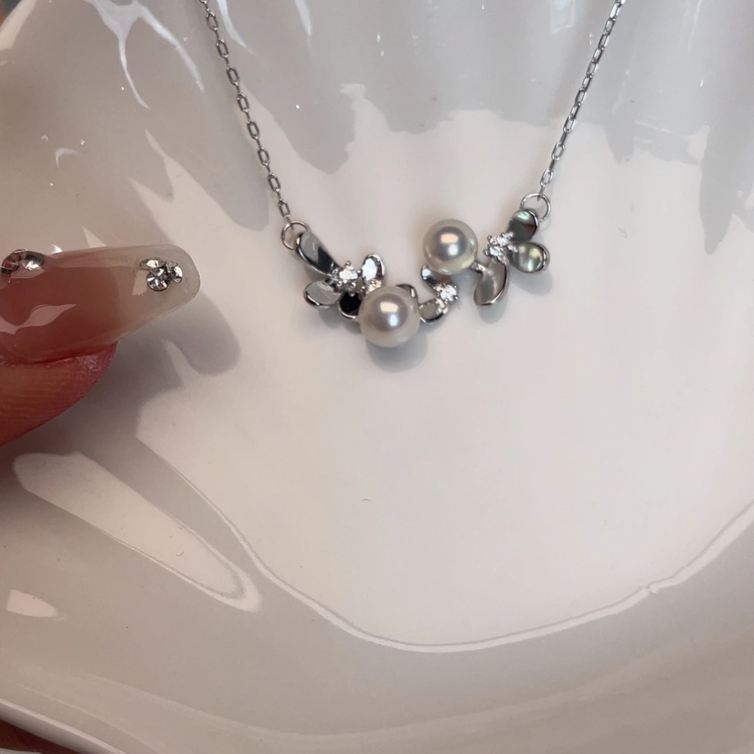 海水珍珠银S925镶嵌戒指