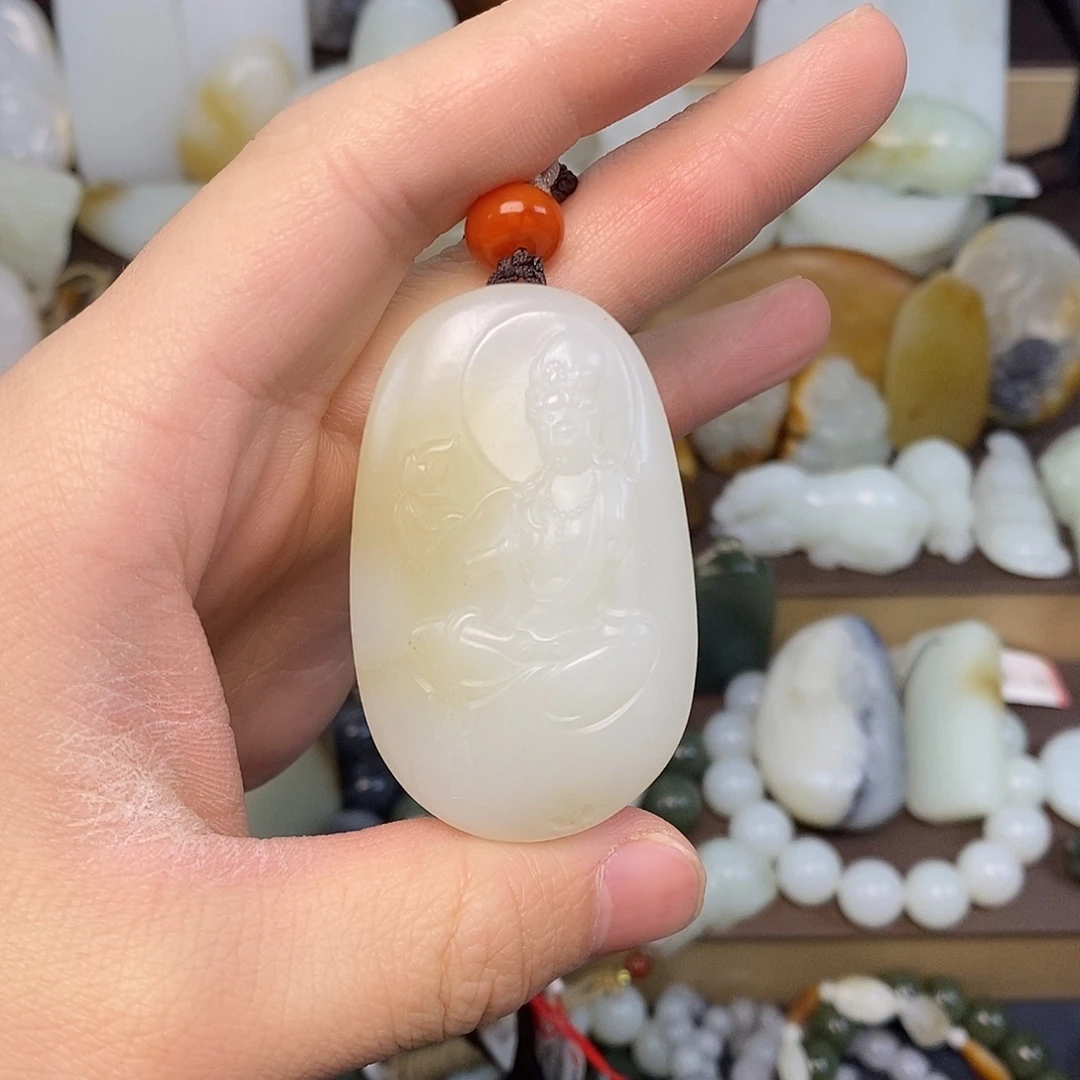 和田玉未镶嵌颈饰39