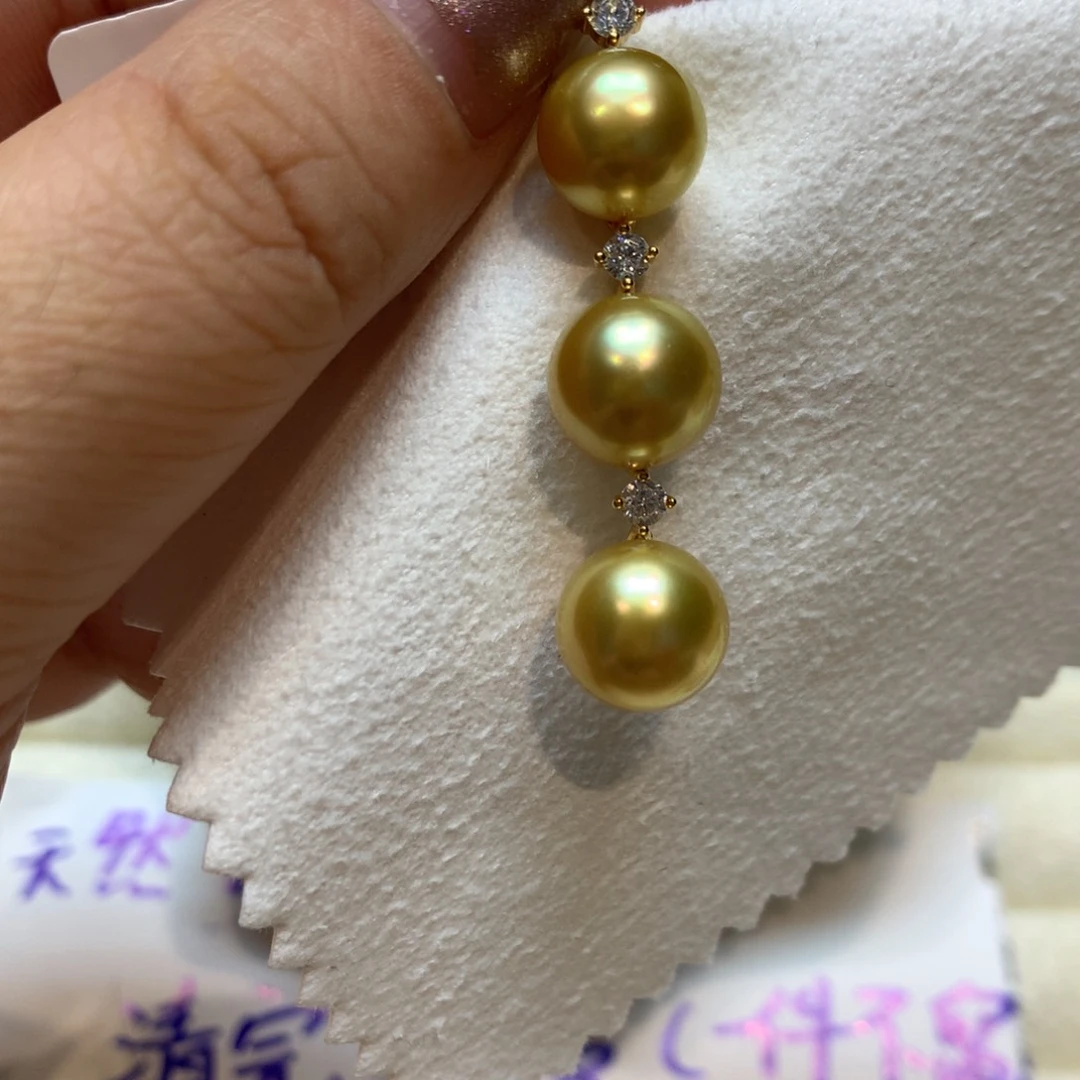 海水珍珠银S925镶嵌颈饰