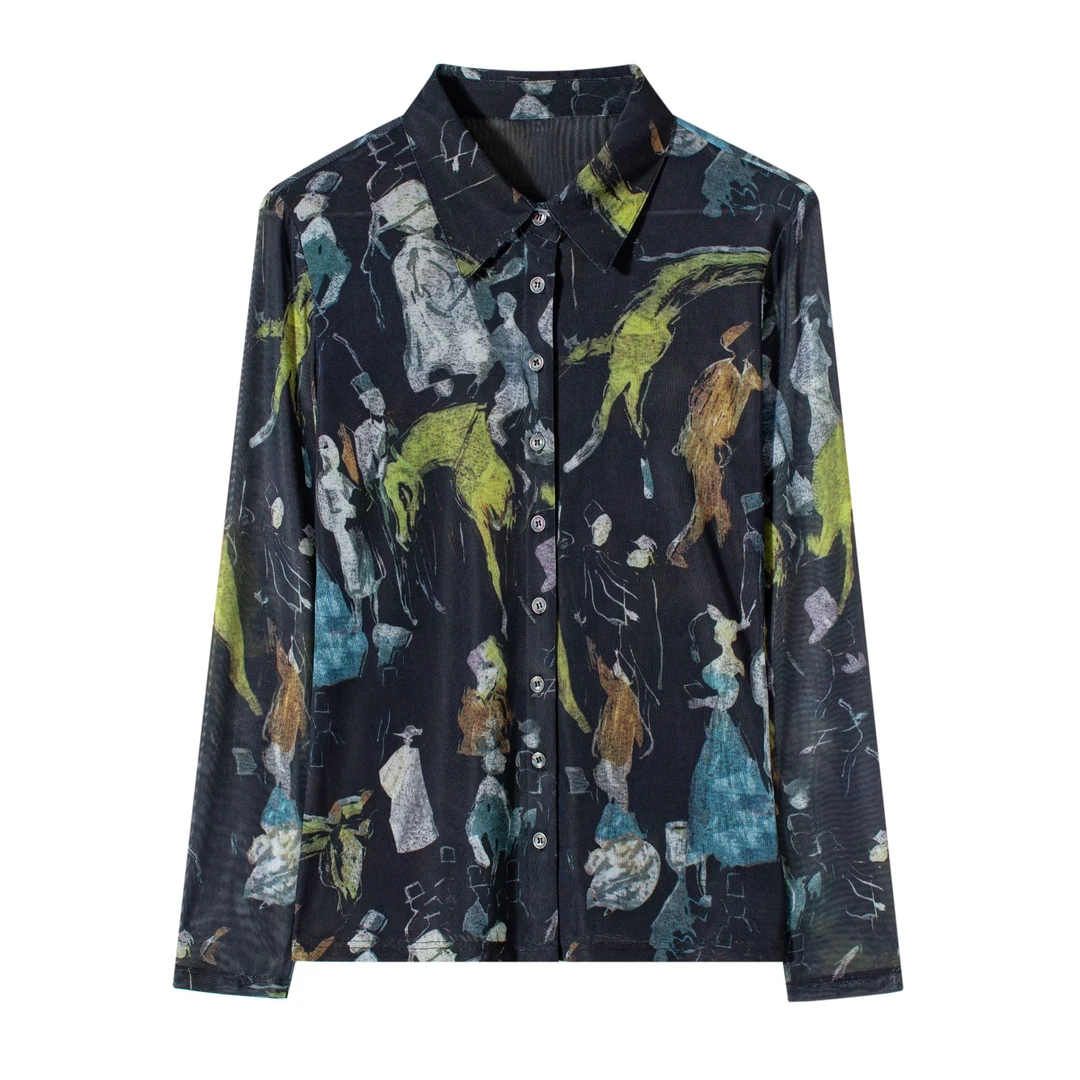 白领哥哥新2025新款夏季防晒衬衫女士时尚洋气减龄休闲百搭小衫