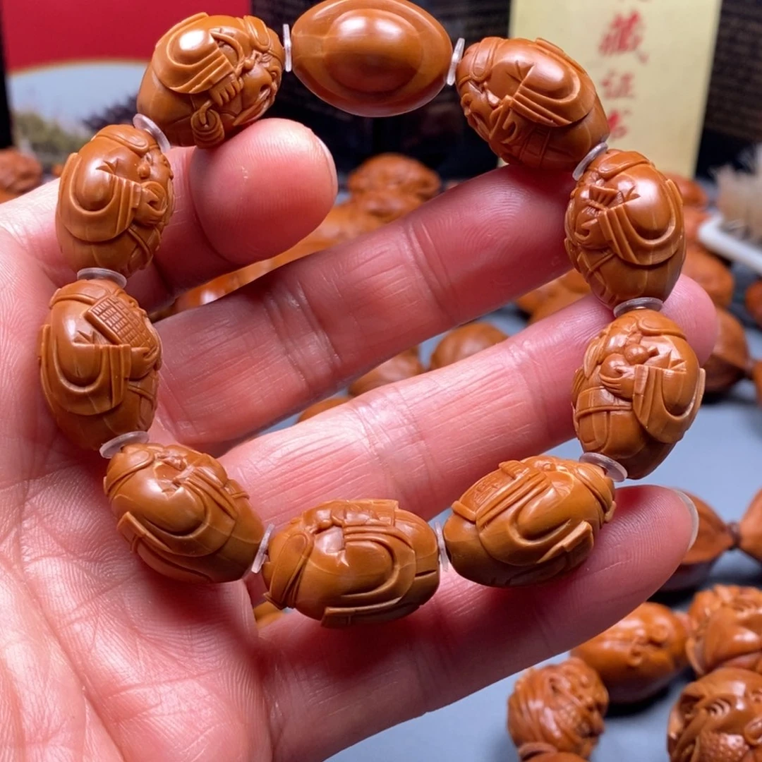 手串/手链橄榄核1.6铁核老苏工财神手串